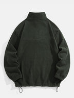 Cozy Quarter Zip Fleece Sweatshirt with Relaxed Fit