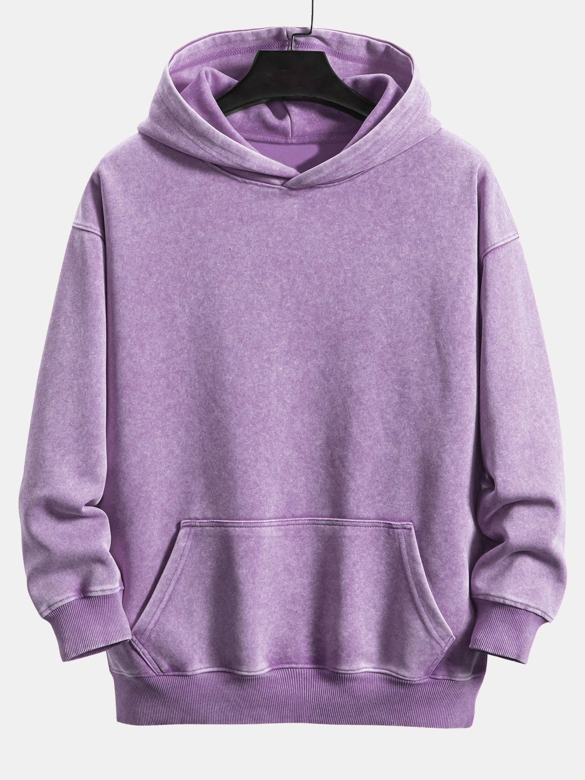 Casual Fit Washed Distressed Hoodie