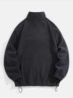 Cozy Quarter Zip Fleece Sweatshirt with Relaxed Fit