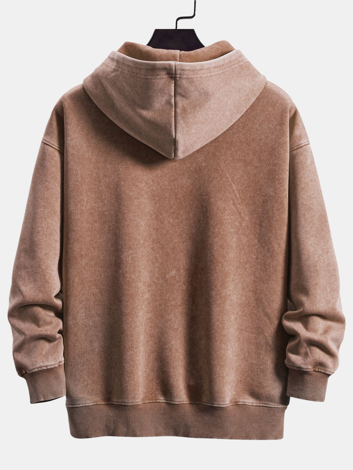 Casual Fit Washed Distressed Hoodie