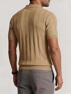 Dante Strick-Polo Shirt - Khaki