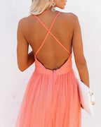 Ginevra | Maxi Dress in Light Coral