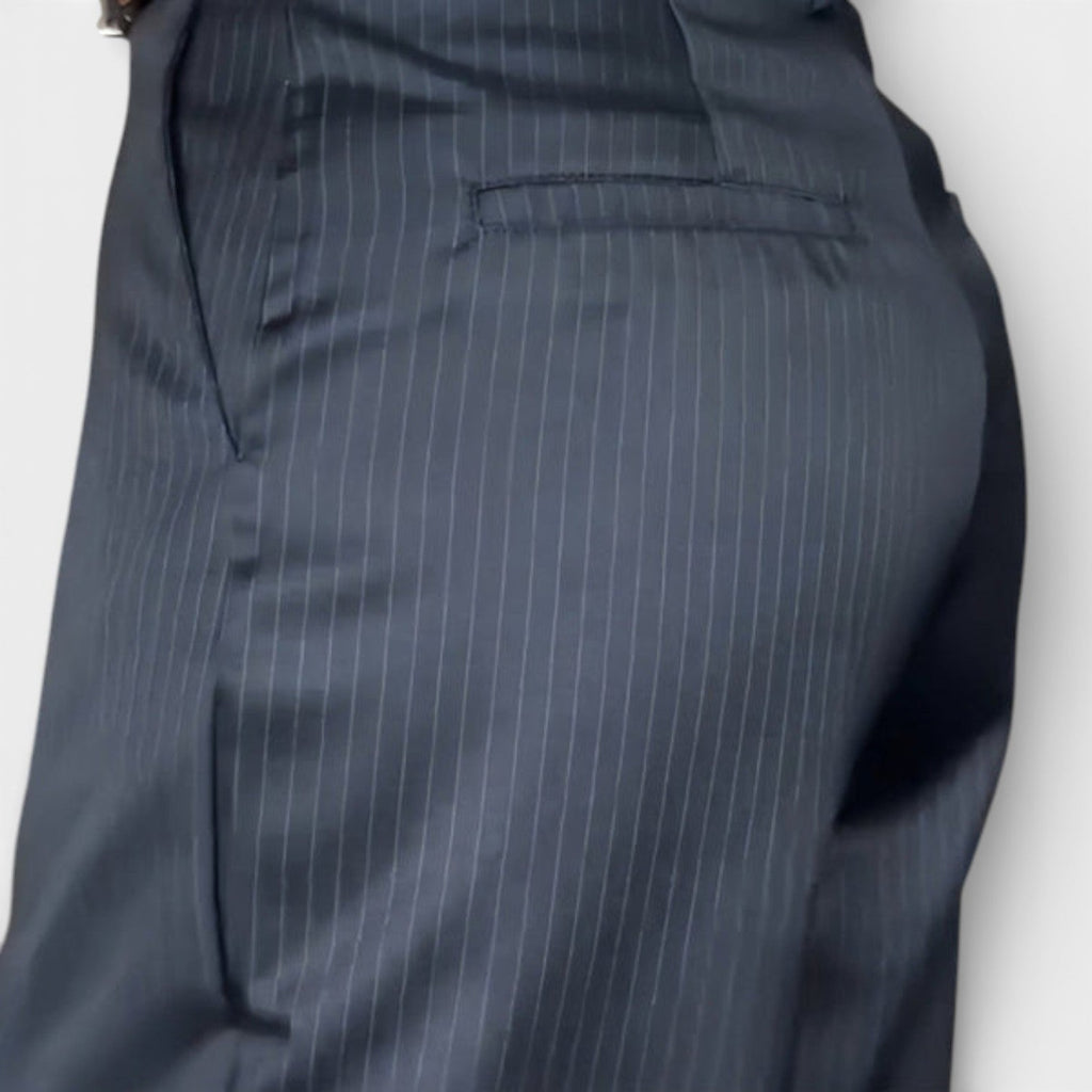 Mathilde – Elegante Hochtaillenhose mit Streifen