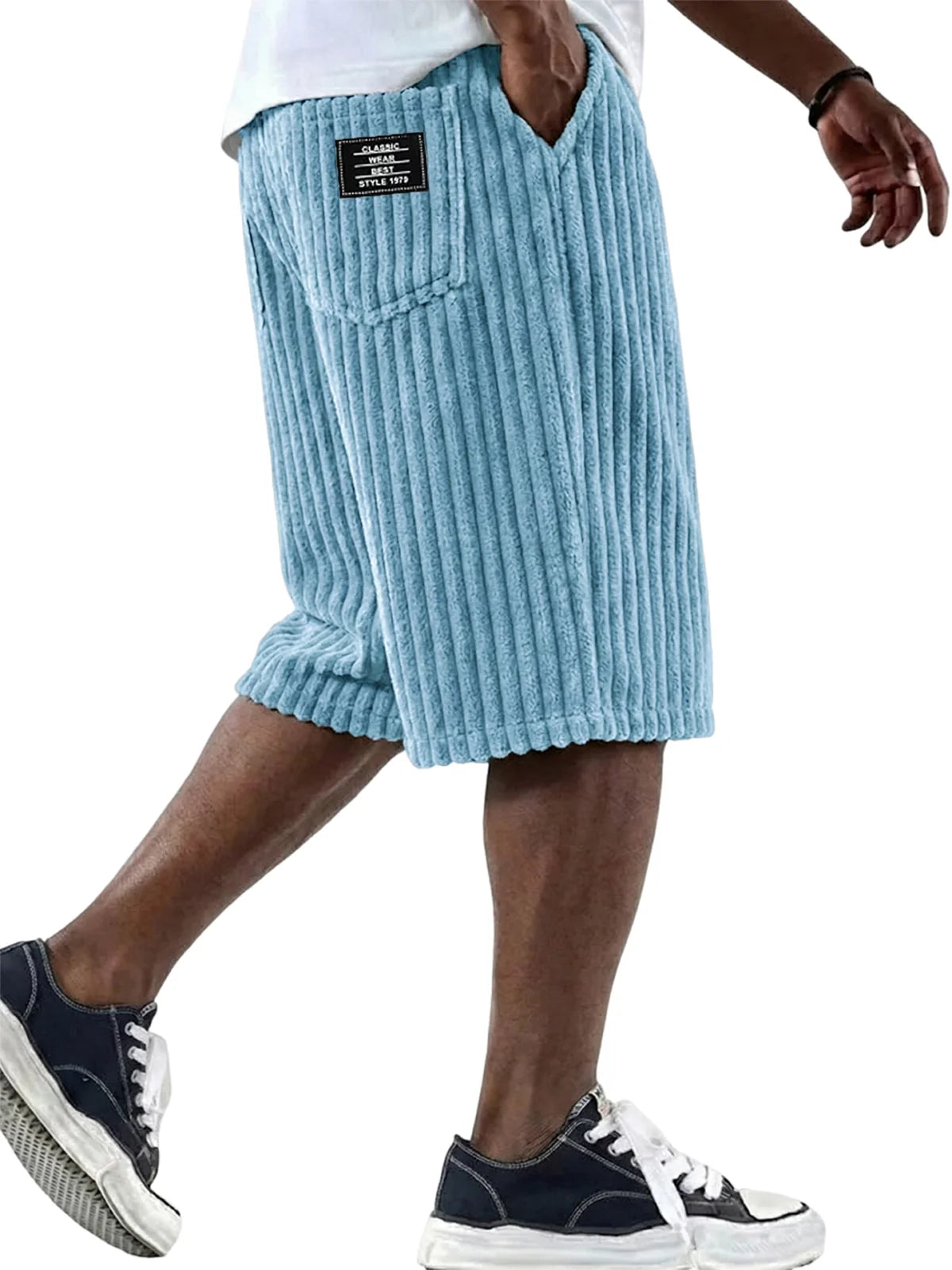 Finn - Cord-Shorts mit Stickerei-Detail (Kaufe 1, erhalte 1 GRATIS)