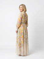 Cressida | Transparent Floral Long Sleeve Maxi Dress