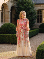 Cressida | Transparent Floral Long Sleeve Maxi Dress