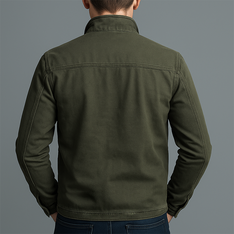 Raufeld – Retro Baumwoll-Zip-Jacke