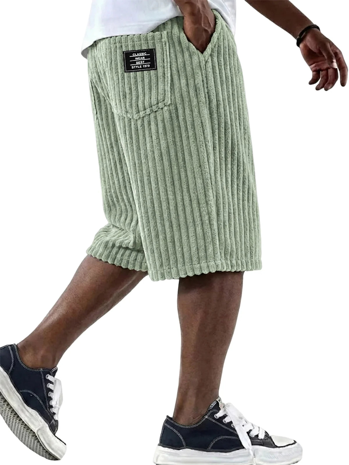 Finn - Cord-Shorts mit Stickerei-Detail (Kaufe 1, erhalte 1 GRATIS)